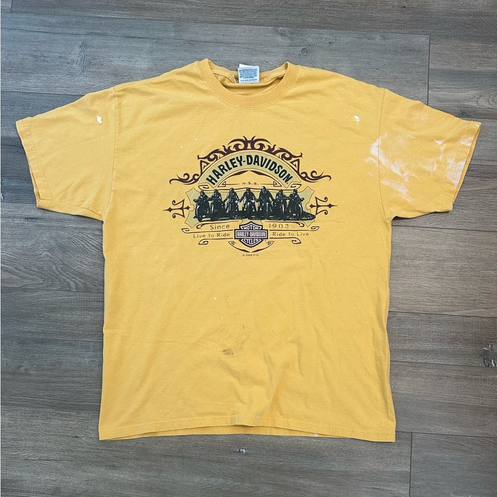 Harley-Davidson Mustard Short Sleeve Tee